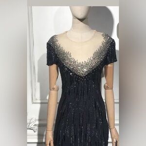 Elegant Black Sequin Dress